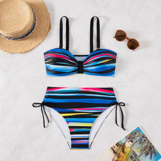 Damen-Bikini-Set mit raffinierten Knoten-Detail EB