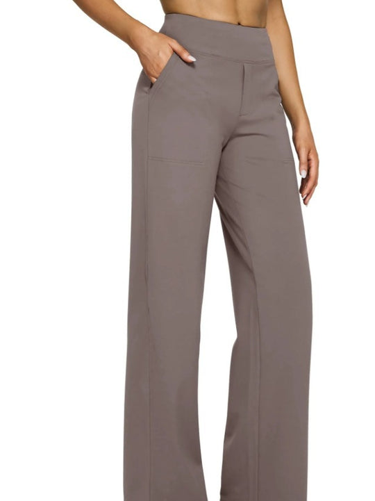 Damen Weitgeschnittene Lounge-Hose mit elastischem Bund EB