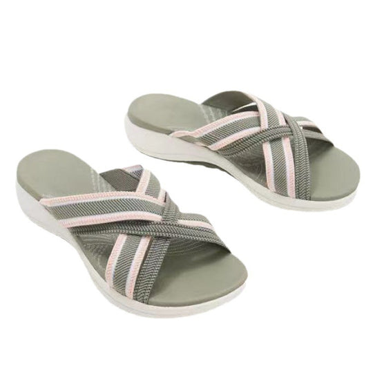 Damen komfortable Riemchen-Sandalen mit verstellbarem Design EB