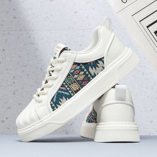 Damen Stylische Sneakers mit einzigartigem Ethno-Muster EB