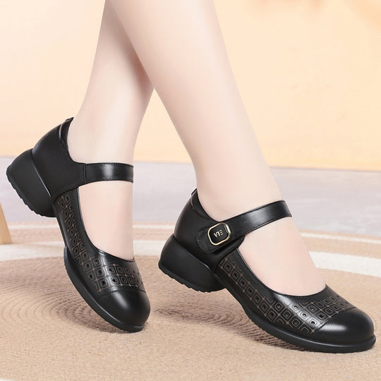 Damen Mary Jane Schuhe mit verstellbarem Riemen und atmungsaktivem Innenfutter EB