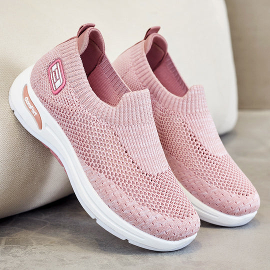 Damen Atmungsaktive Slip-On Sneakers mit weichem Stretch-Obermaterial EB
