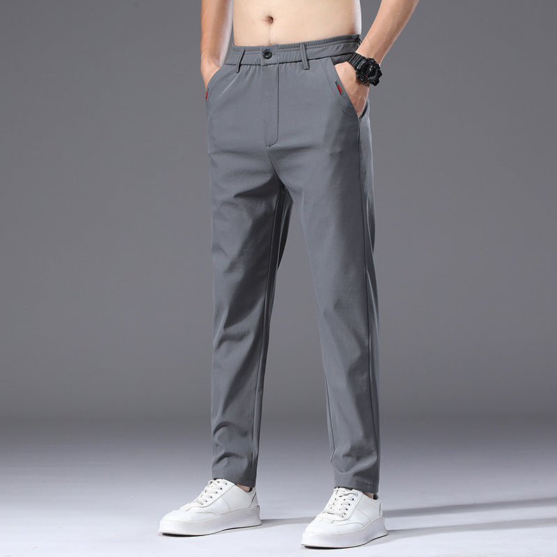 Herren modische und bequeme Chino-Hose mit elastischem Bund EB