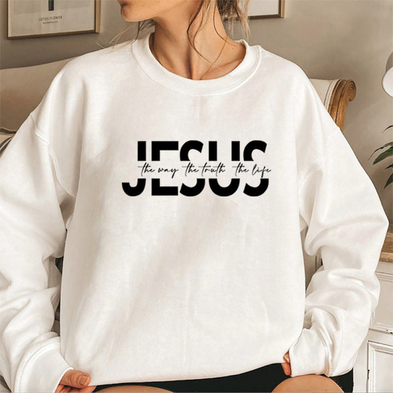 Damen lässiger Sweatshirt mit inspirierendem Spruch und hohem Tragekomfort EB