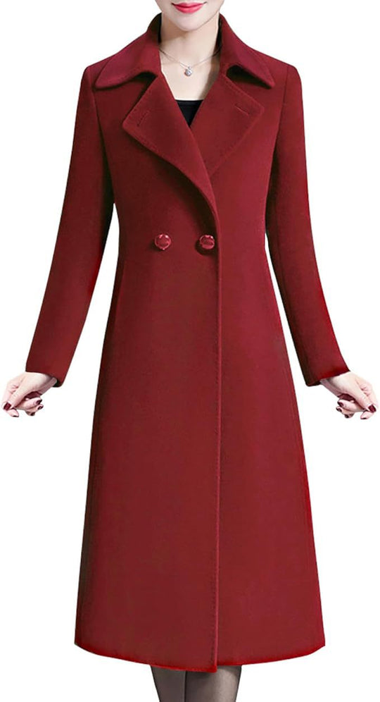 Damen Eleganter langer Mantel EB