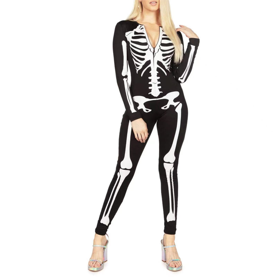 Femme Skeleton Print Bodysuit Heidi-Mode
