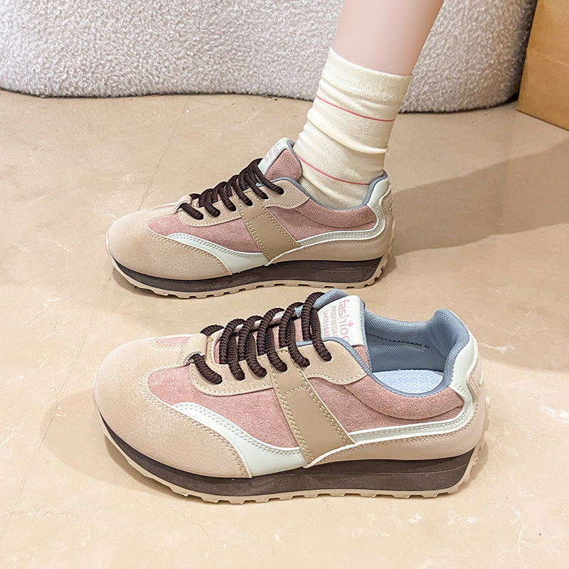 Damen modische Freizeitsneaker mit strapazierfähiger Oberfläche und dämpfendem Sohlenprofil EB