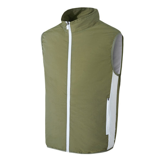 Damen leichte Sportweste mit atmungsaktiven Einsätzen und vielseitigen Taschen EB