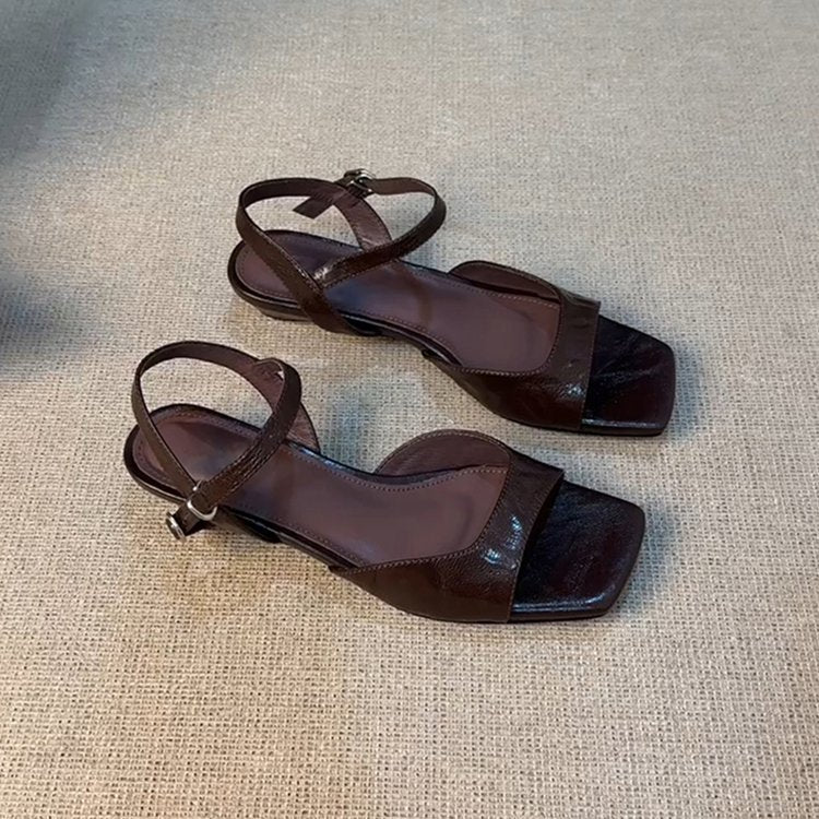 Damen modische Sling-Sandalen mit elegantem Riemen und komfortabler Sohle EB