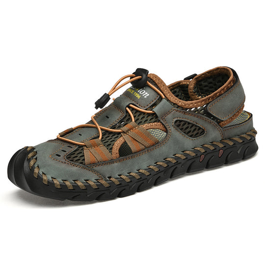 Herren Wasserdichte und atmungsaktive Outdoor-Sandalen mit flexiblem Kordelzug EB