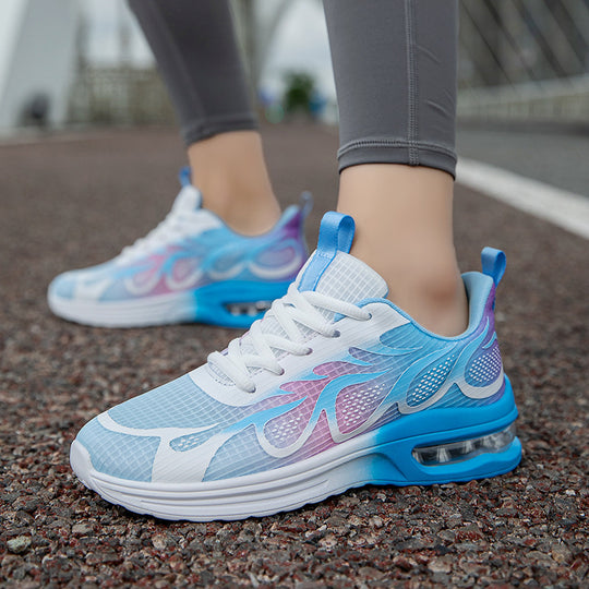 Damen Lauf-Sneaker mit atmungsaktiver Mesh-Oberfläche und stoßdämpfender Sohle EB