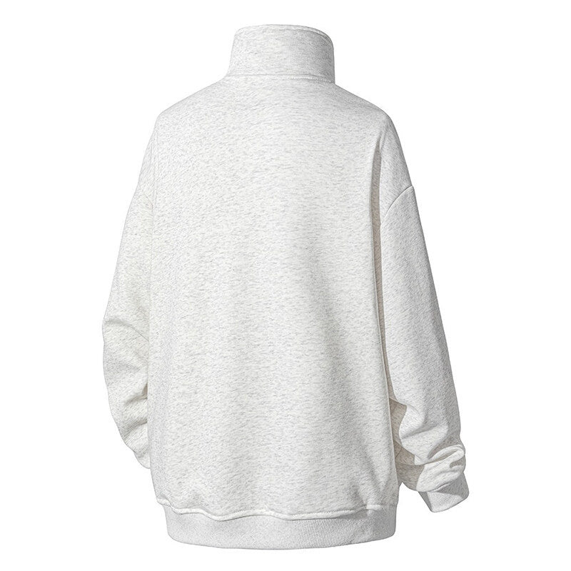 Damen Hochwertiger Stehkragen Pullover EB
