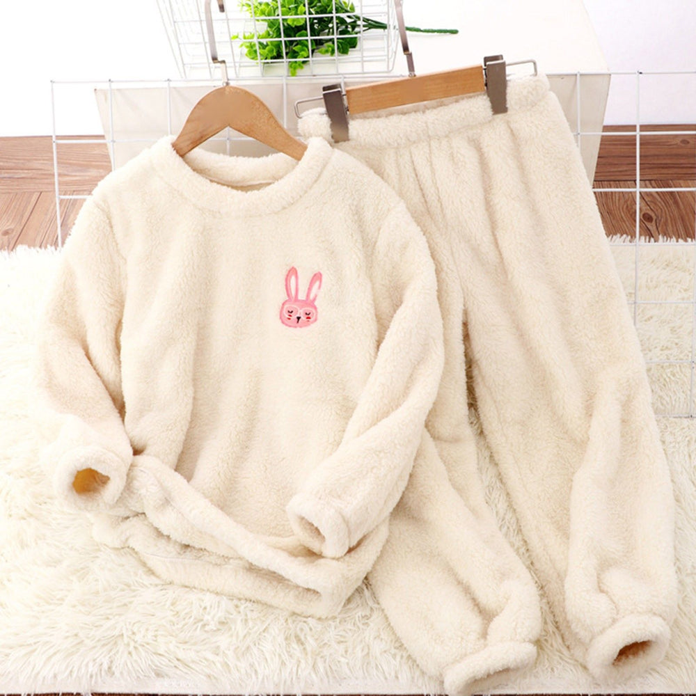 Damen Flauschiges Lounge-Set mit niedlichem Tiermotiv EB