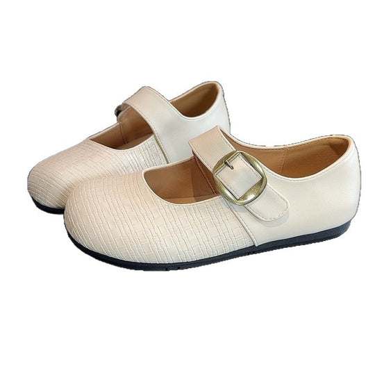 Damen Ballerinas mit eleganter Schnallenverzierung und komfortablem Fußbett EB