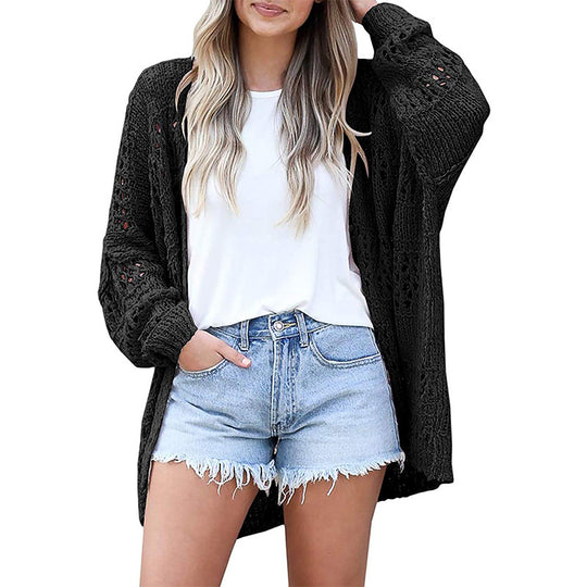 Damen offene Strickjacke EB