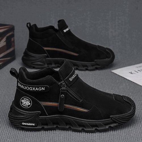 Damen Warmfutter Stiefeletten mit praktischem Reißverschluss EB