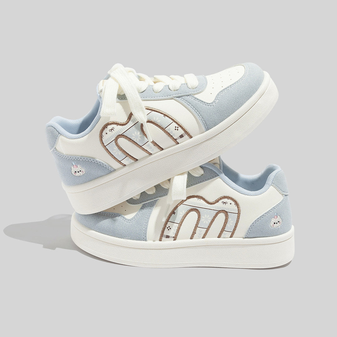 Damen Trendige Sneakers mit niedlichem Tiermotiv und komfortabler Dämpfung EB