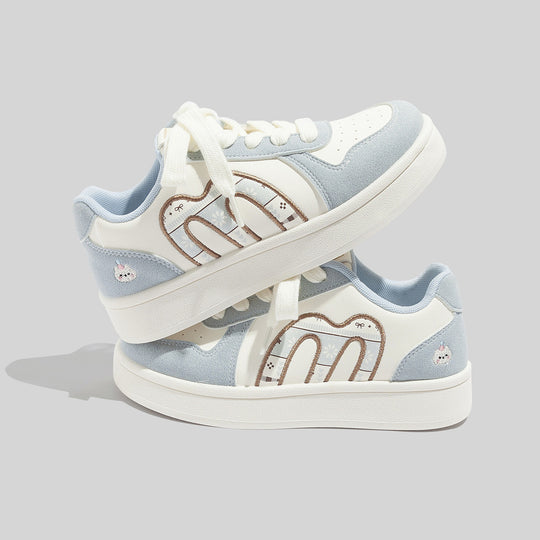 Damen Trendige Sneakers mit niedlichem Tiermotiv und komfortabler Dämpfung EB