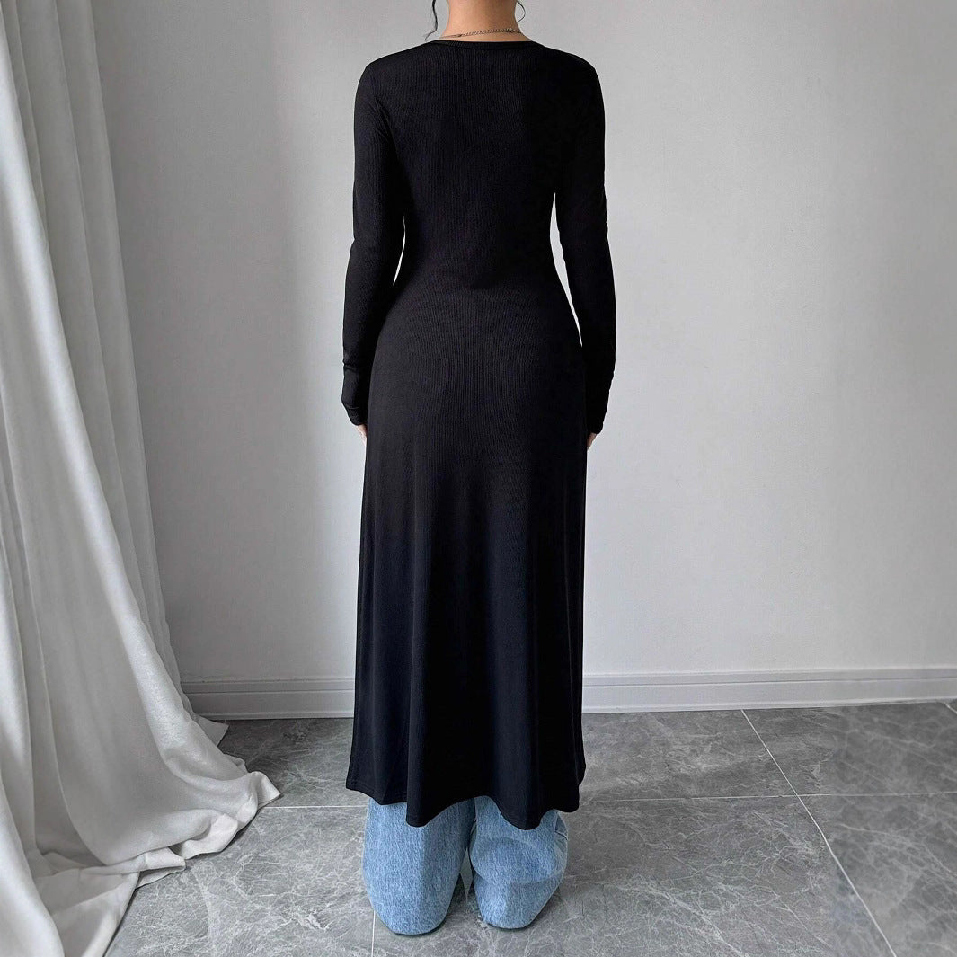 Damen Langarm-Knöpfen Cardigan EB