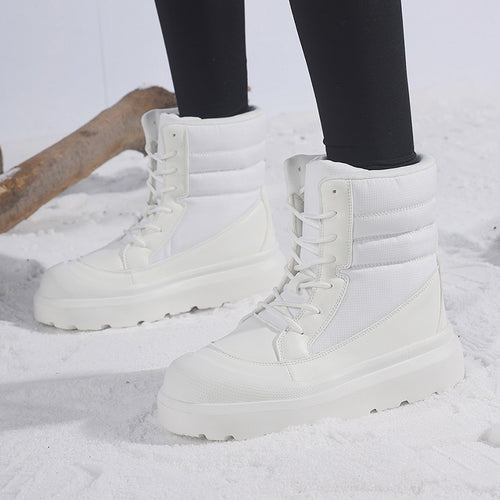 Damen modische Winterstiefel mit rutschfester Profilsohle und isolierendem Innenfutter EB
