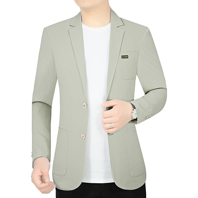 Herren Modernes Stretch Business-Sakko mit schmalem Schnitt und aufgesetzten Taschen EB
