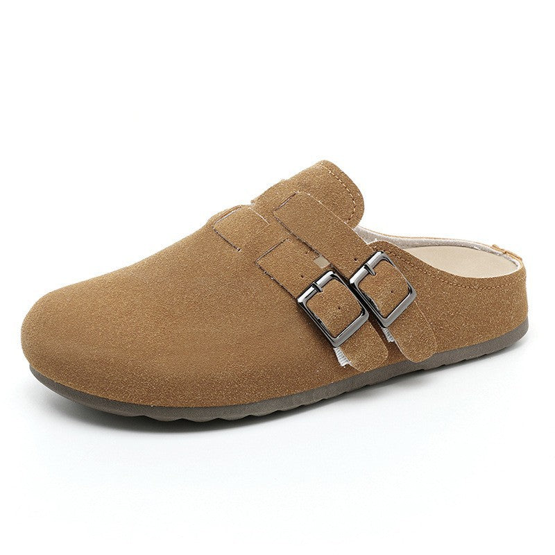 Damen komfortable Clogs mit doppeltem Schnallen-Design EB