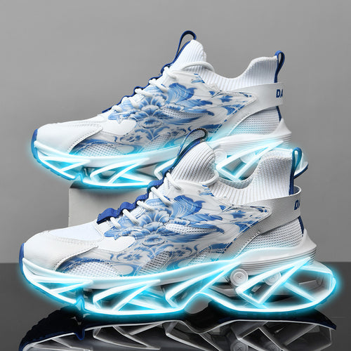 Damen Sportliche Sneakers mit innovativem Dämpfungssystem und markantem Design EB
