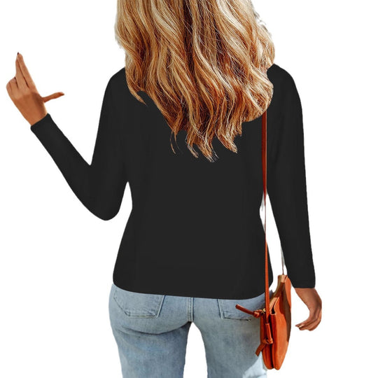 Damen V-Ausschnitt Pullover mit aufgesetzten Taschen EB
