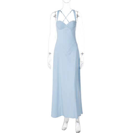 Damen Elegantes Maxikleid mit raffinierten Trägerdetails und schmeichelndem Schnitt EB