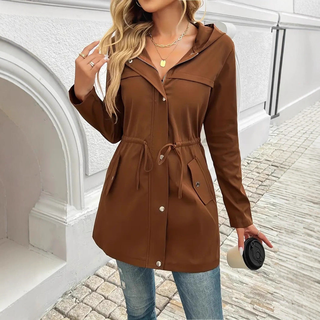 Damen Funktionsjacke mit verstellbarem Taillenzug und praktischen Taschen EB