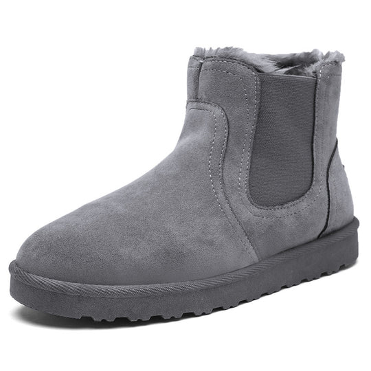 Damen Bequeme Ankle Boots aus Wildleder mit isolierendem Innenfutter EB