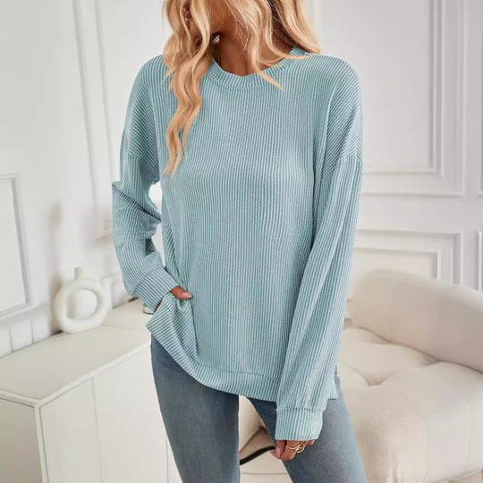 Damen lässiger Strickpullover EB