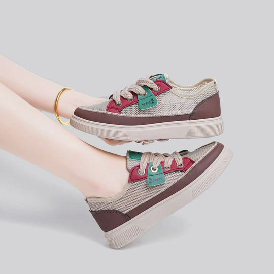Damen Atmungsaktive Freizeit-Sneaker mit sportlichem Design EB