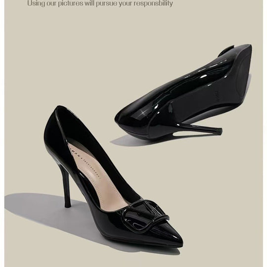 Damen elegante High Heels mit raffinierter Schleifenapplikation EB