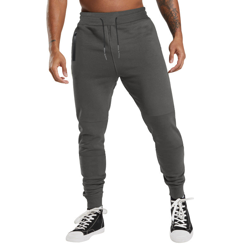 Herren Performance‑Tapered Joggerhose mit Reißverschluss‑Eingrifftaschen, elastischem Bund & gerippten Knöchelbündchen EB