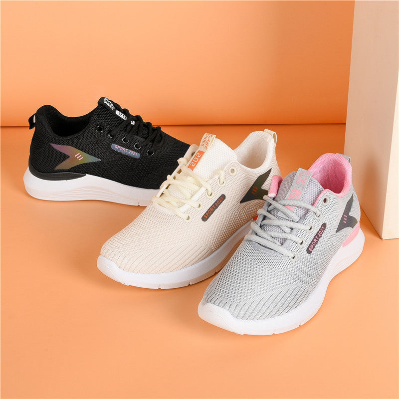 Damen Atmungsaktive und bequeme Sport Sneakers mit rutschfester Sohle EB