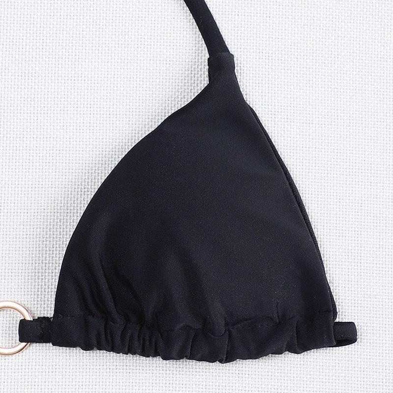 Damen Triangel-Bikini mit eleganten Ring-Details EB