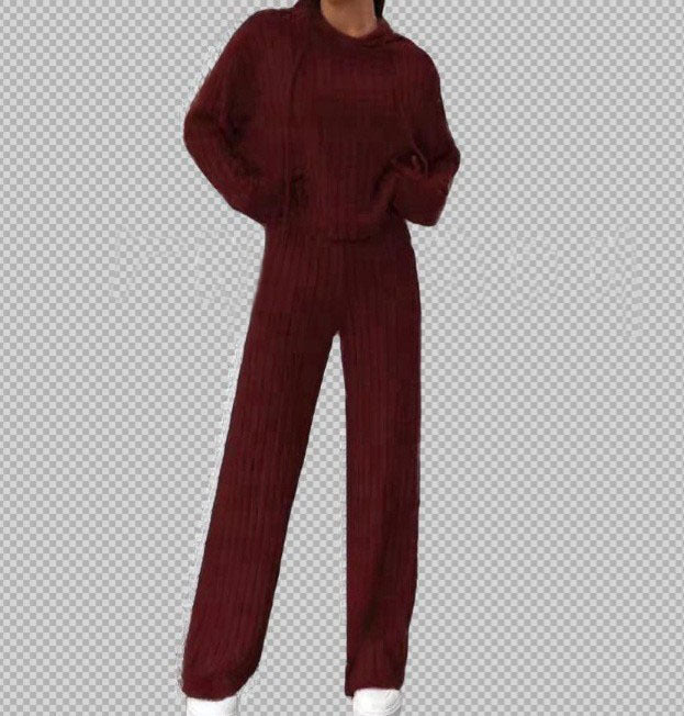 Damen lässiger Strickanzug EB