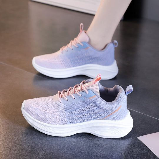 Damen Leichte und atmungsaktive Laufsneaker mit flexibel geformter Sohle EB