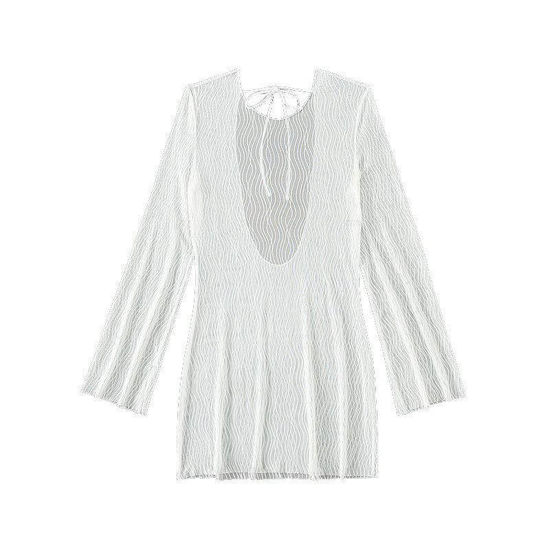 Damen Transparente Strandkleid EB
