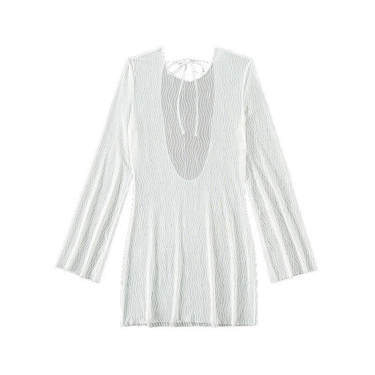 Damen Transparente Strandkleid EB