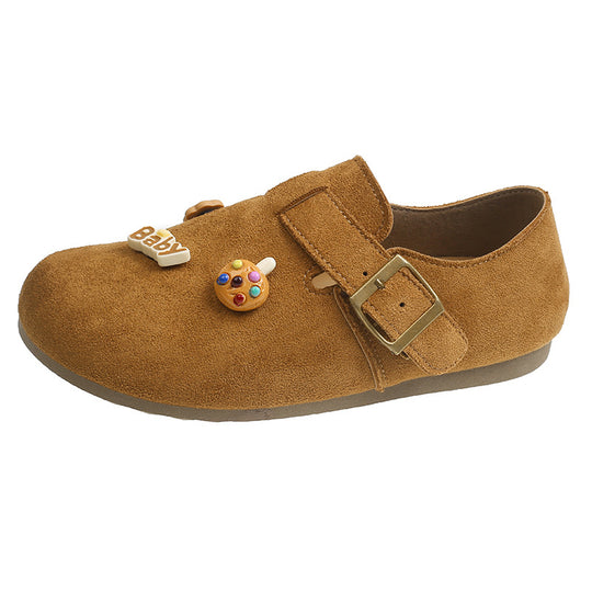Damen Komfortable Clogs mit modischem Schnallen-Design und verspielten Details EB