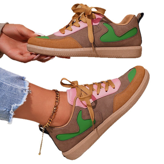 Damen Sportliche Sneakers mit atmungsaktivem Obermaterial und rutschfester Sohle EB