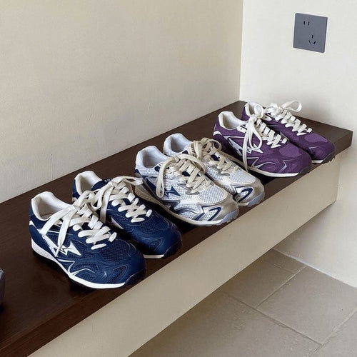 Damen Sportschuhe mit atmungsaktivem Mesh-Obermaterial und dämpfender Sohle EB