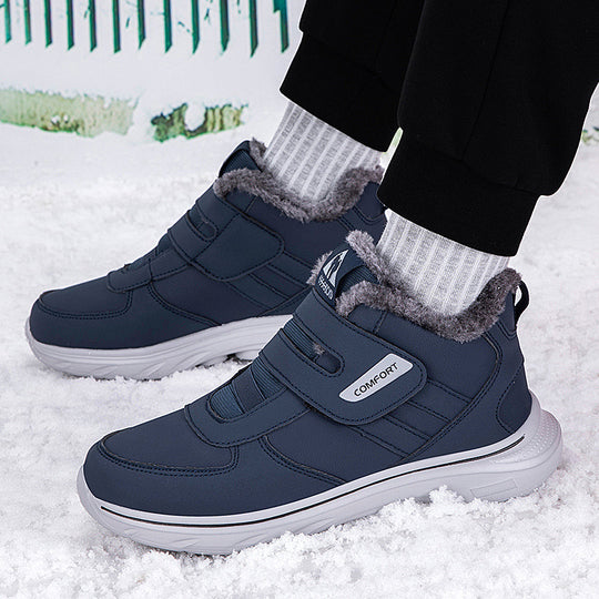 Damen Isolierte Winterstiefel mit rutschfestem Klettverschluss und weichem Innenfutter EB