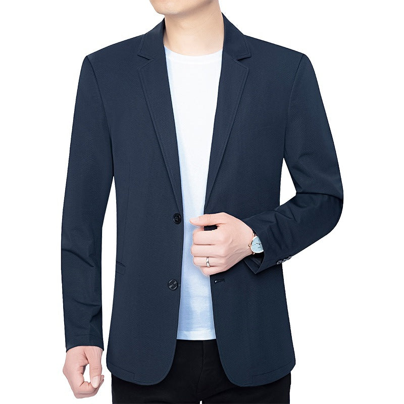 Herren Blazer schlanker Schnitt Business-Casual mit atmungsaktivem Meshfutter und Stretch EB