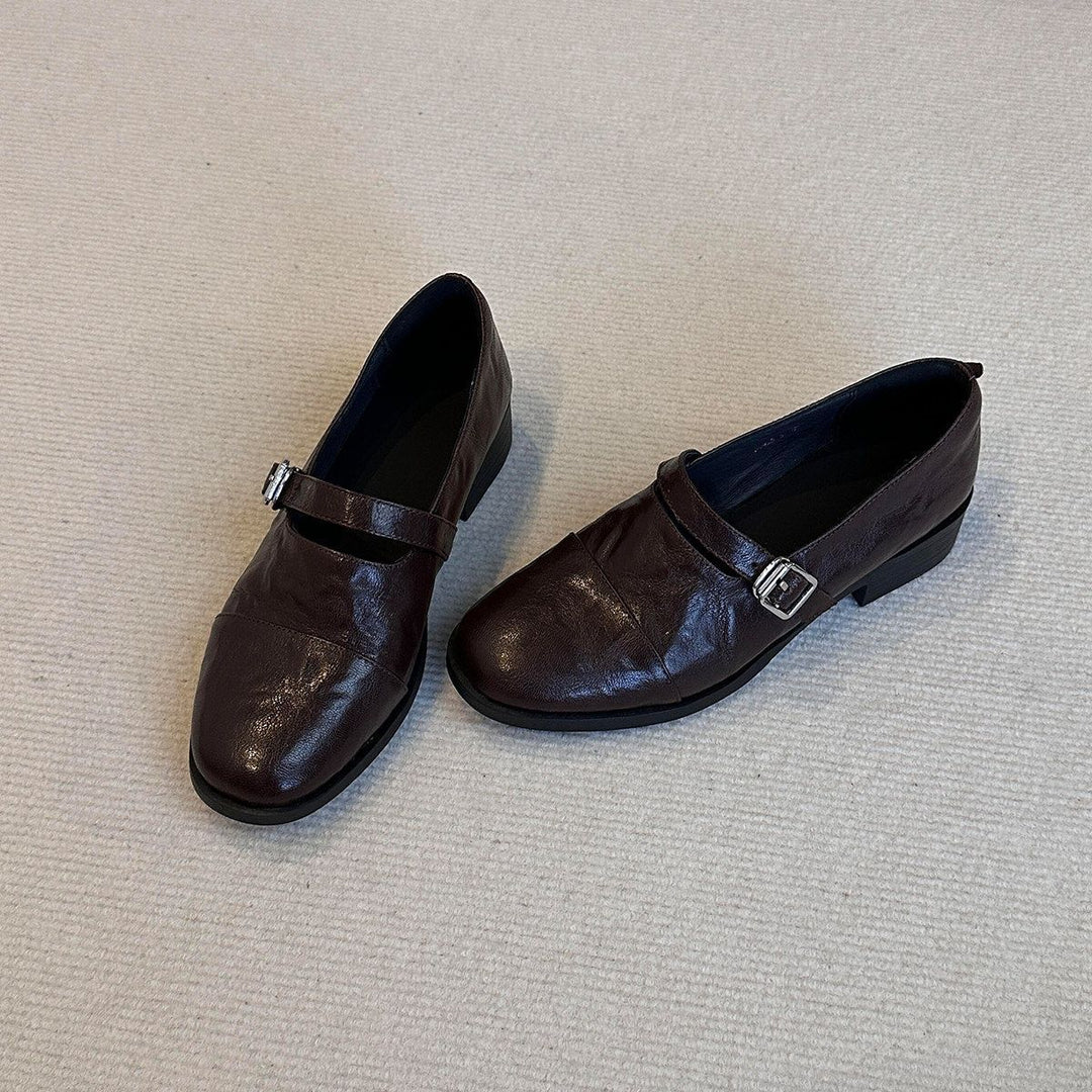 Damen Elegante Mokassins mit dekorativem Riemchen EB