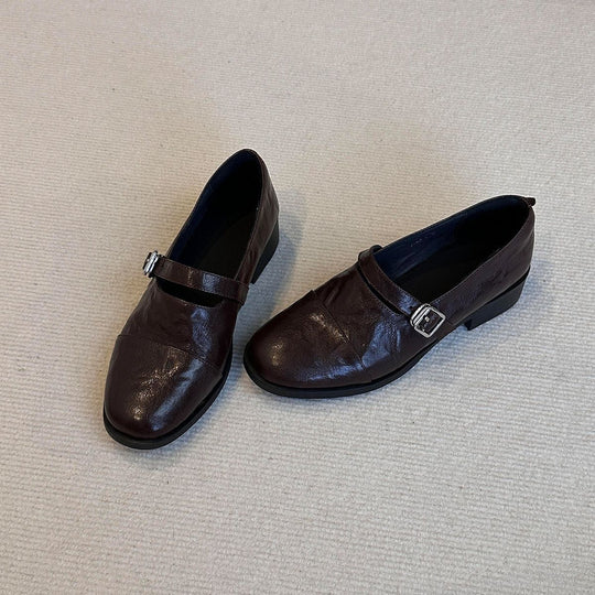 Damen Elegante Mokassins mit dekorativem Riemchen EB