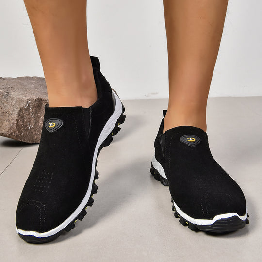 Herren nan sportlicher Schlupf-Sneaker mit elastischem Einstieg stoßdämpfender Profilsohle und gepolstertem Komfortfußbett EB