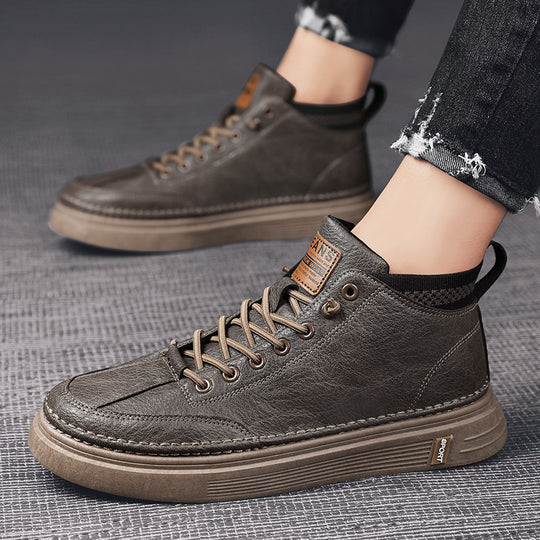 Herren modische Winterstiefel mit rutschfester Sohle und atmungsaktivem Innenfutter EB